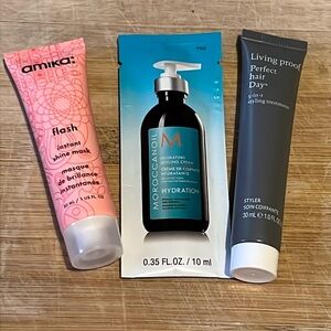 Haircare Amika, Living Proof, Moroccanoil 30ml, 30ml & 10ml